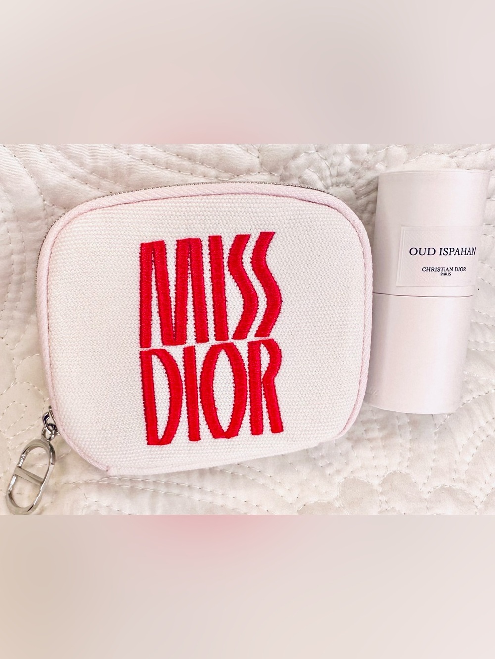 ๐ฉทDior Miss Dior Pink Embroidered Perfume Pouch & Card Holder Pouch๐ฉท